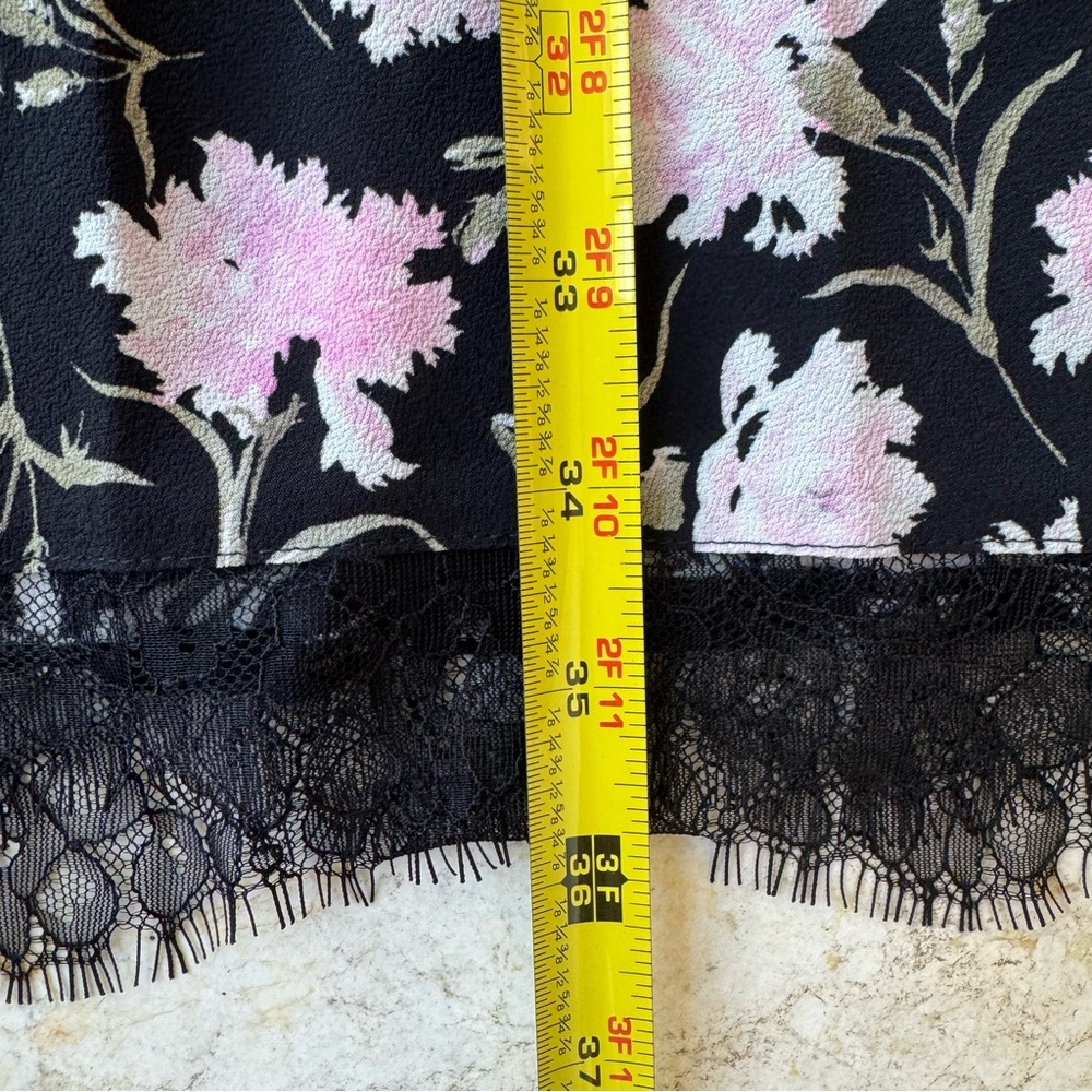 LoveShackFancy Castel Floral Black and Pink Maxi Skirt size XS - Picture 8 of 14